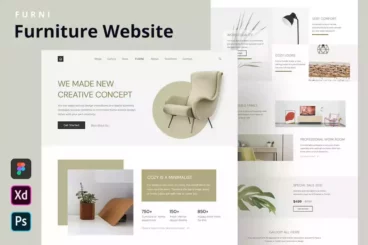 Furni Furniture Website Figma Template