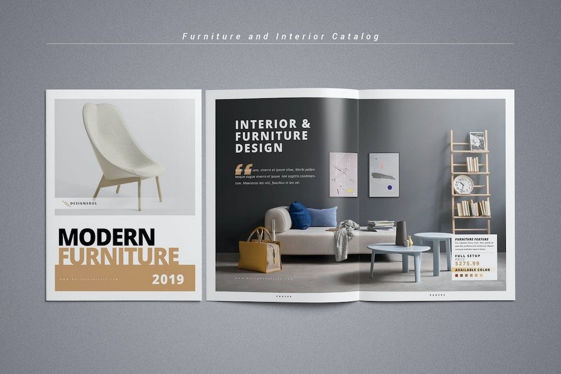 Furniture Sales Catalog Brochure Template