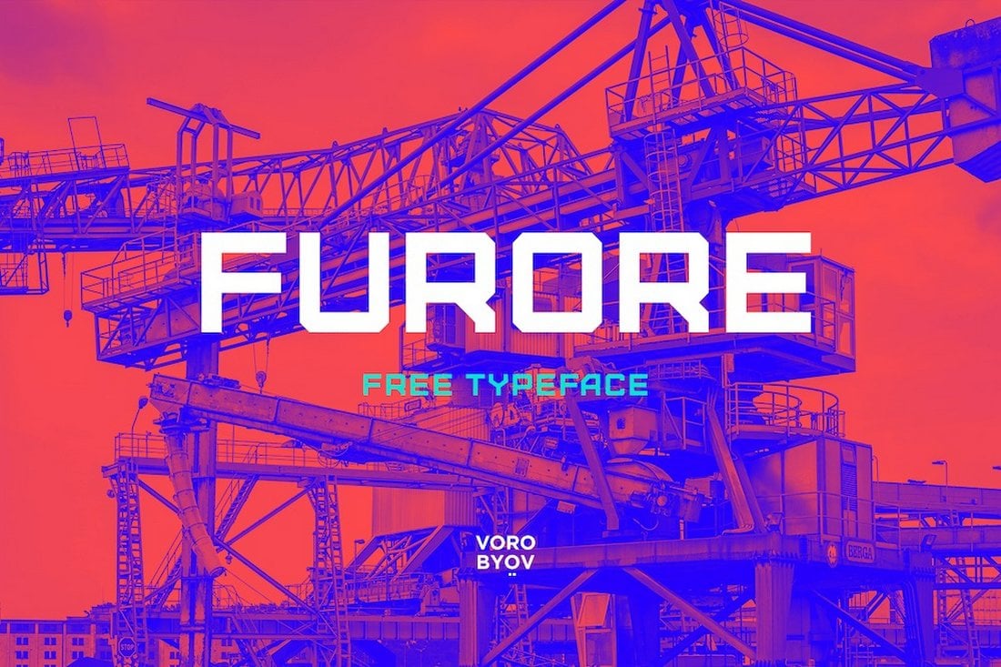 Furore - Free Bold Industrial Font