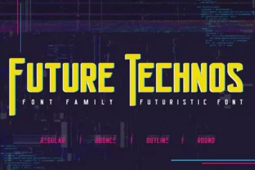 Future Technos Cyberpunk Font Family