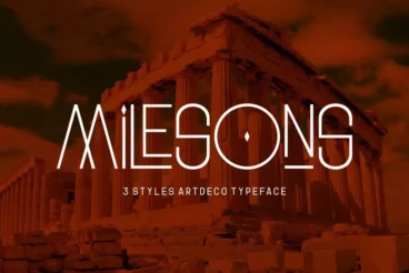 GR Milesons Artdeco Decorative Font