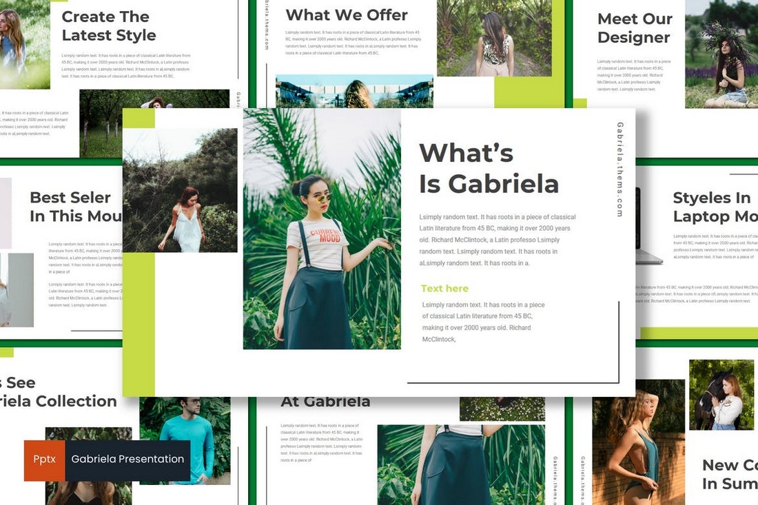 Gabriela - Modern Powerpoint Template