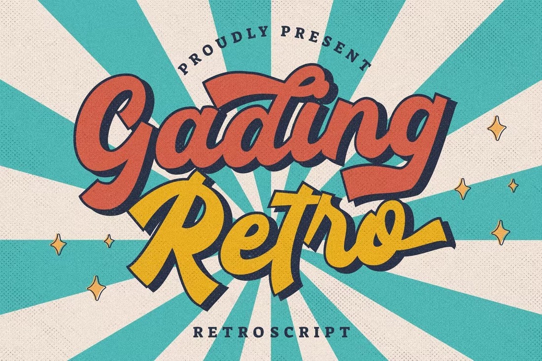 Gading Retro - قلم شکسته دهه 80