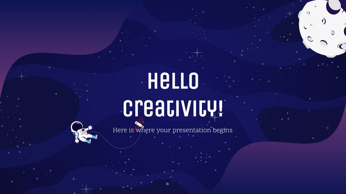 Galaxy Gradient - Free Powerpoint Template