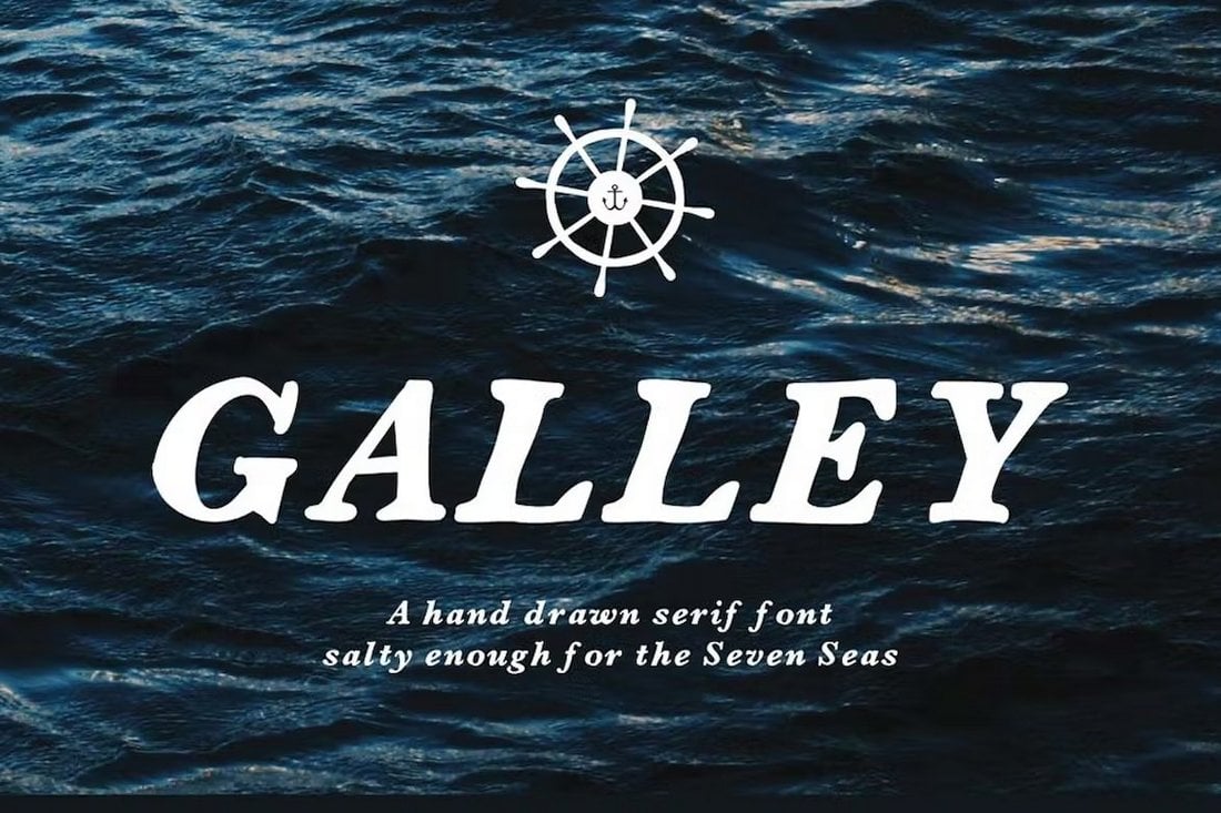 Galley - Font Bajak Laut yang Digambar Tangan