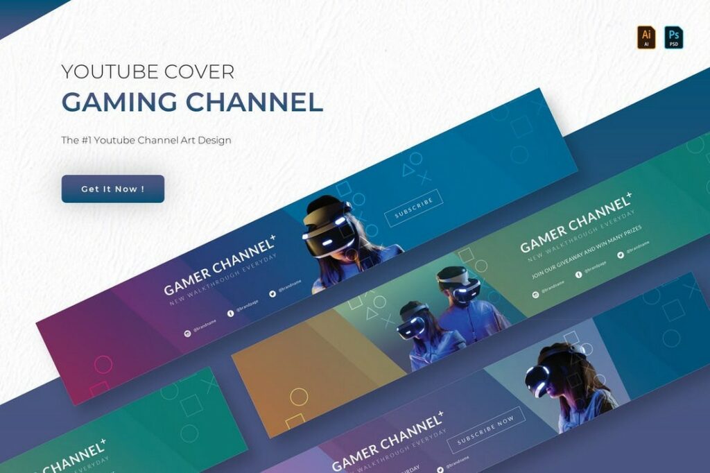 20+ Best YouTube Cover Art & Banner Templates (Free & Pro) Design Shack