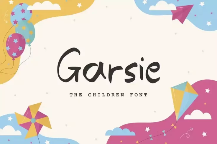 View Information about Garsie Modern Children Font