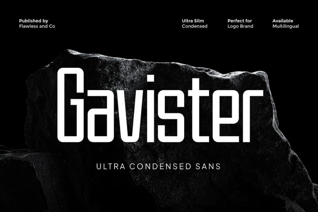 Gavister - Free Font for Brochures