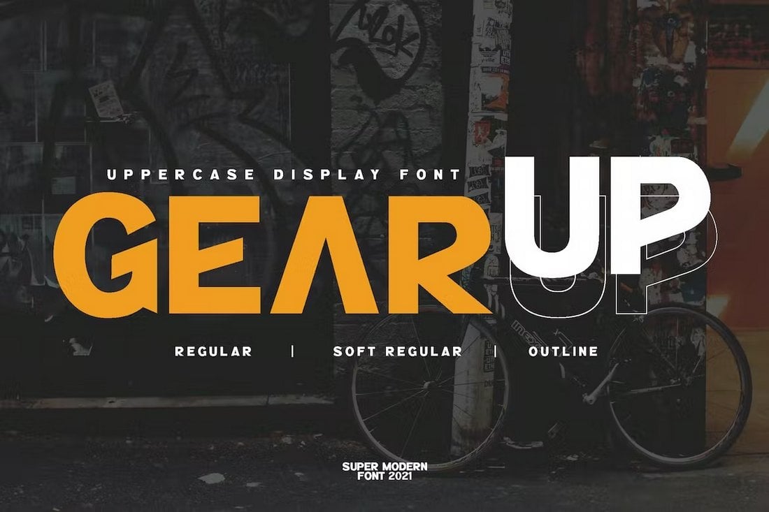 GearUp Sports Business Advertising Font
