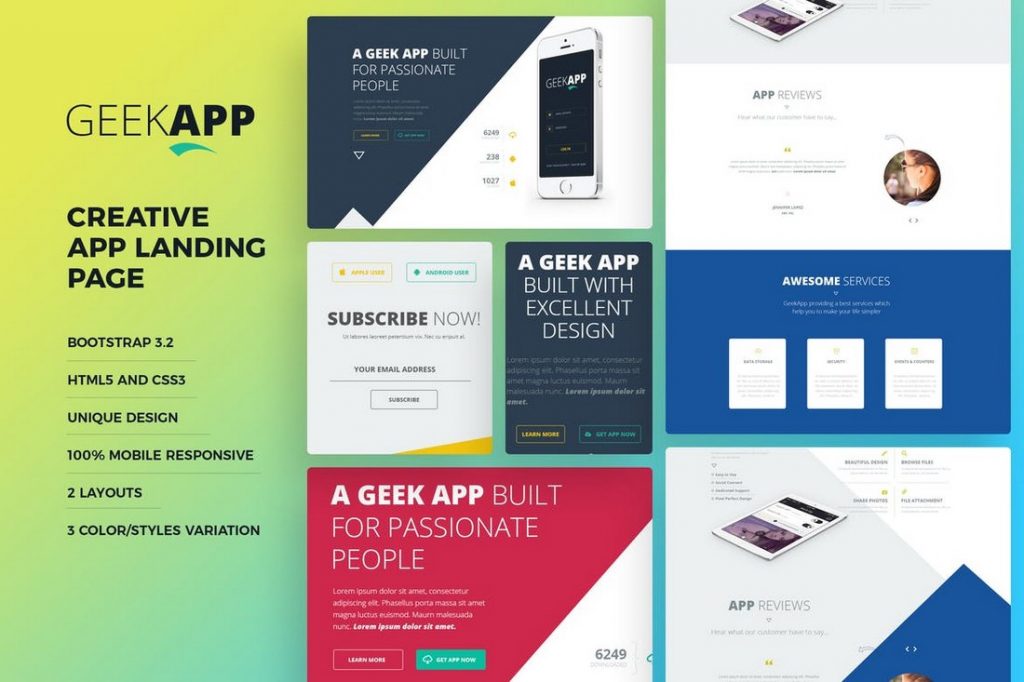 50+ Best App Landing Page Templates 2021 | Design Shack