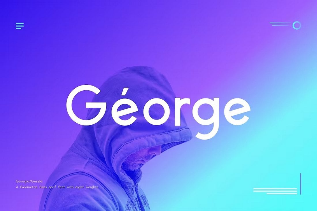 George Sans Geometric Font for Advertising