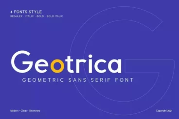 Geotrica Geometric Font