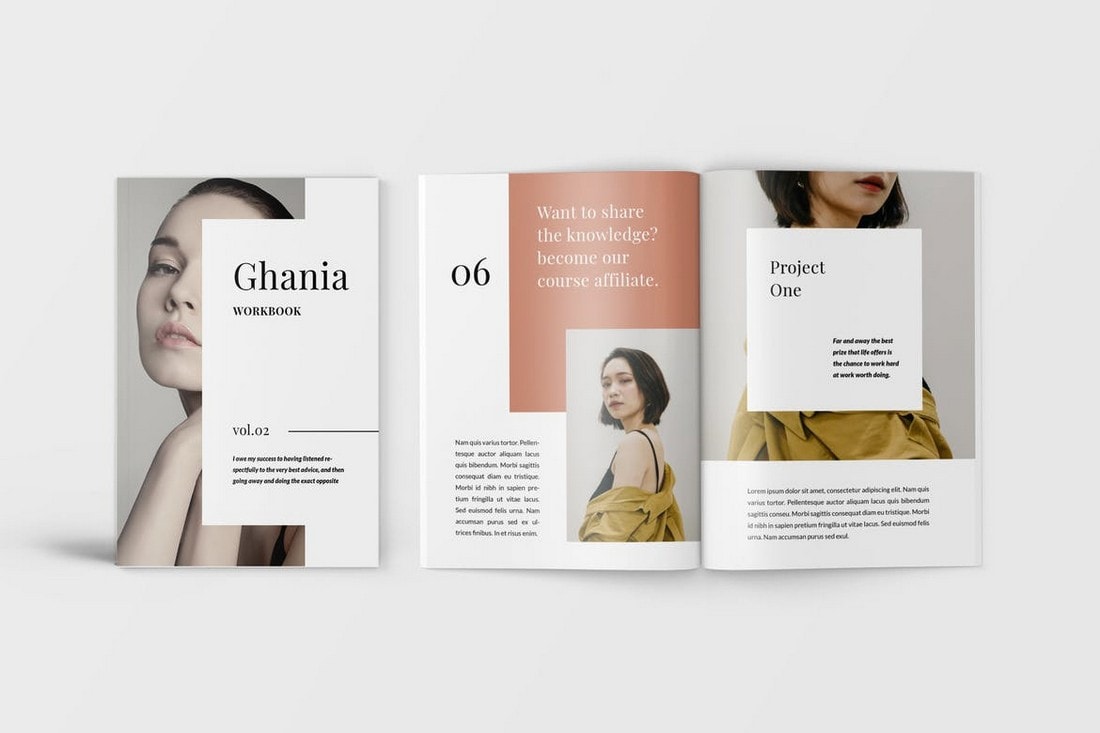 Ghania-Workbook-Lookbook-Word-Brochure 40+ Best Microsoft Word Brochure Templates 2020 design tips Inspiration|brochure|templates 