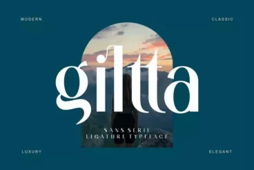 Giltta Modern Sans Serif Font