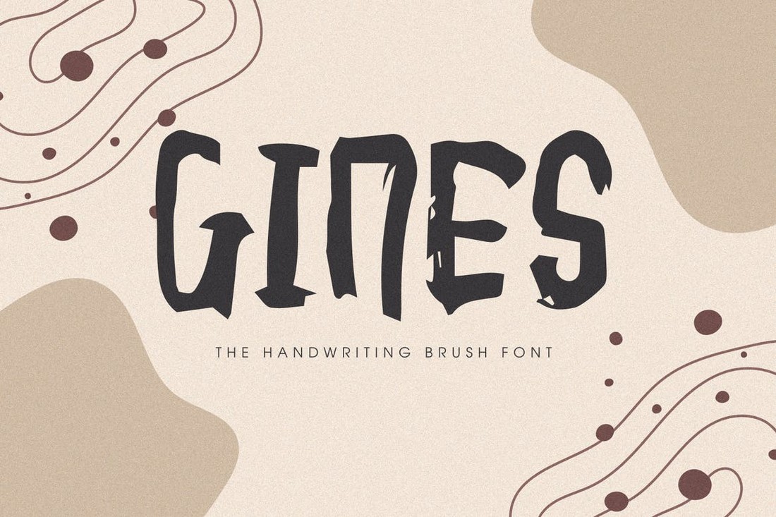 Gines - Unique Procreate Font