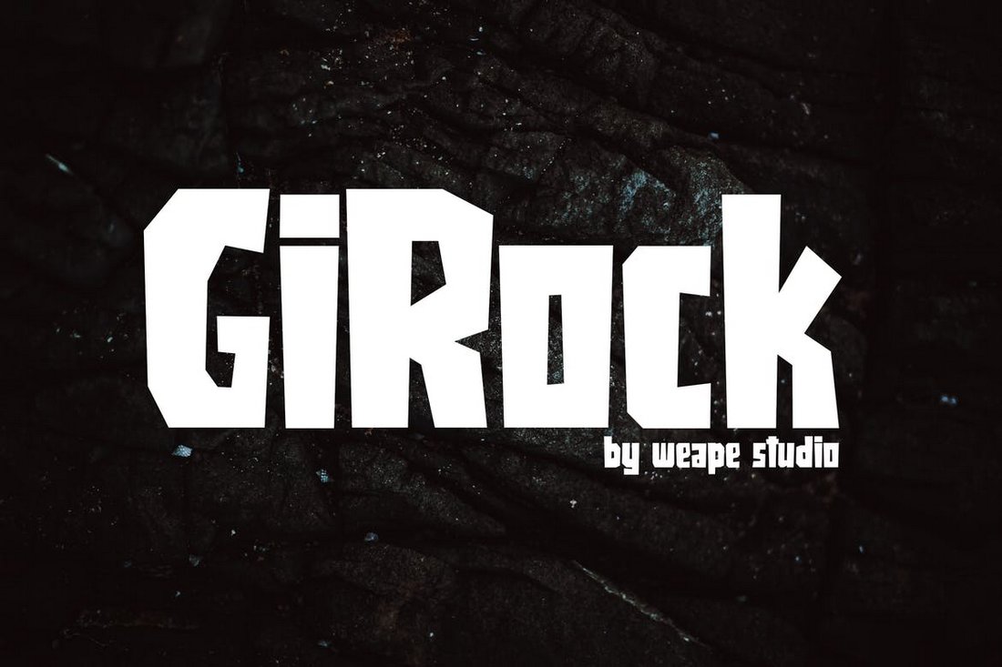 Girock - Quirky Poster Font