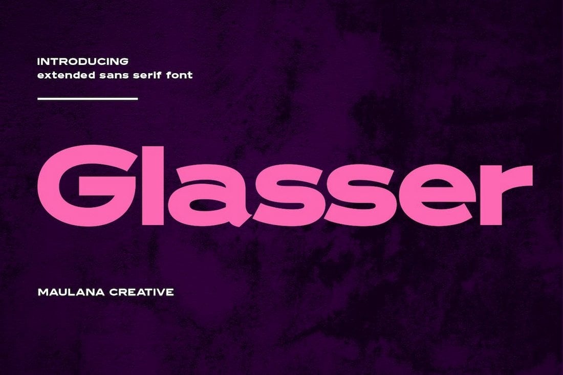 Glasser - Extended Font for Headings