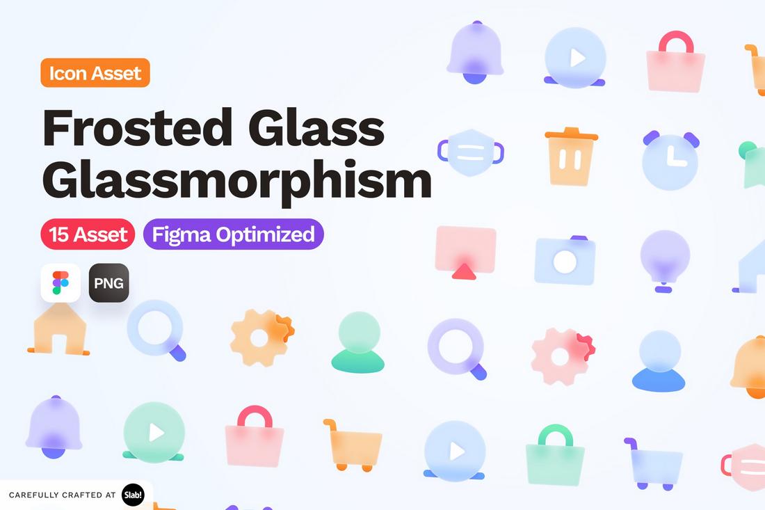 Glassmorphism Icons