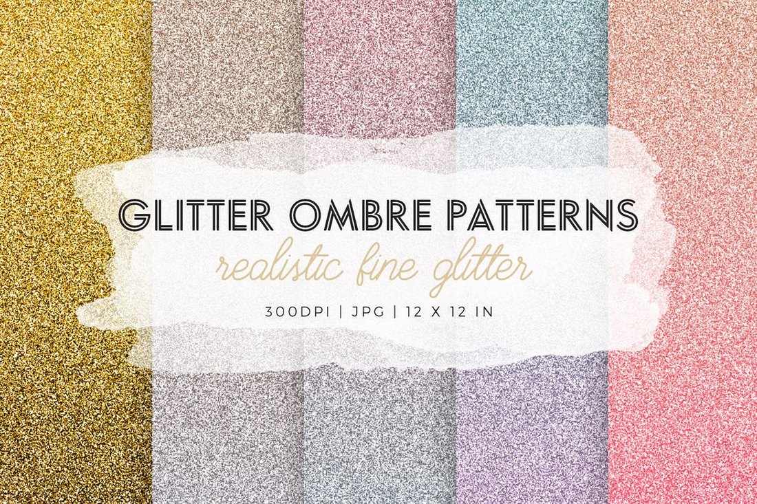 Glitter-Ombre-Patterns 30+ Best Photoshop Patterns of 2018 (Free & Pro) design tips 