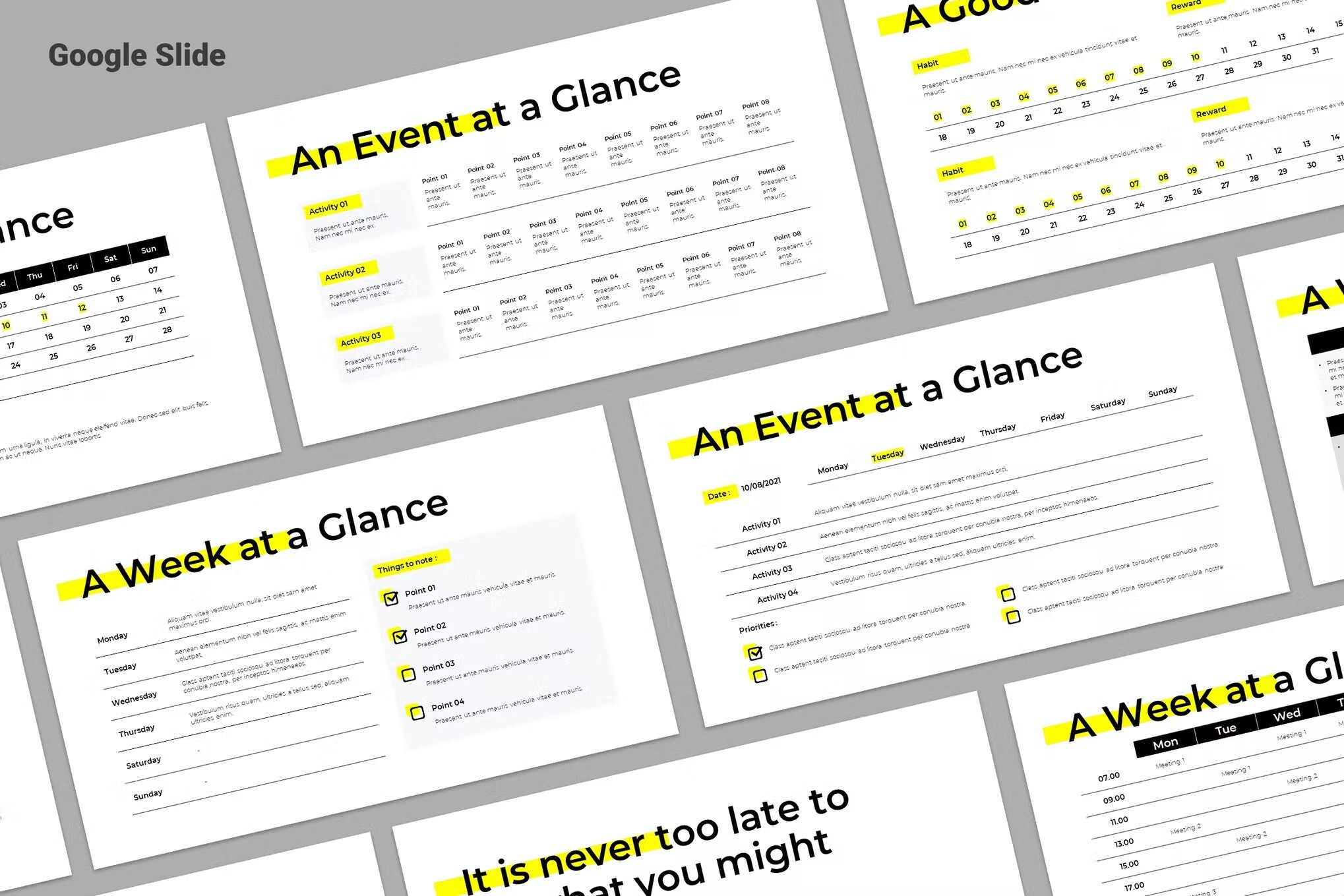 Google Slides Timeline Template