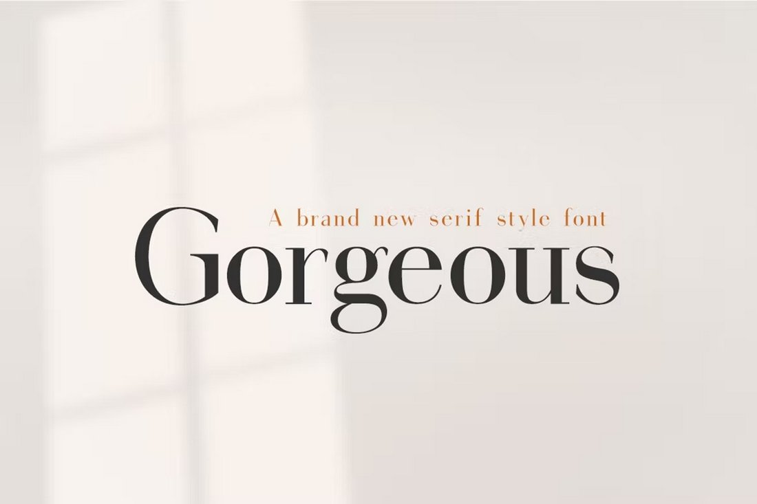 Gorgeous - Clean Serif Font