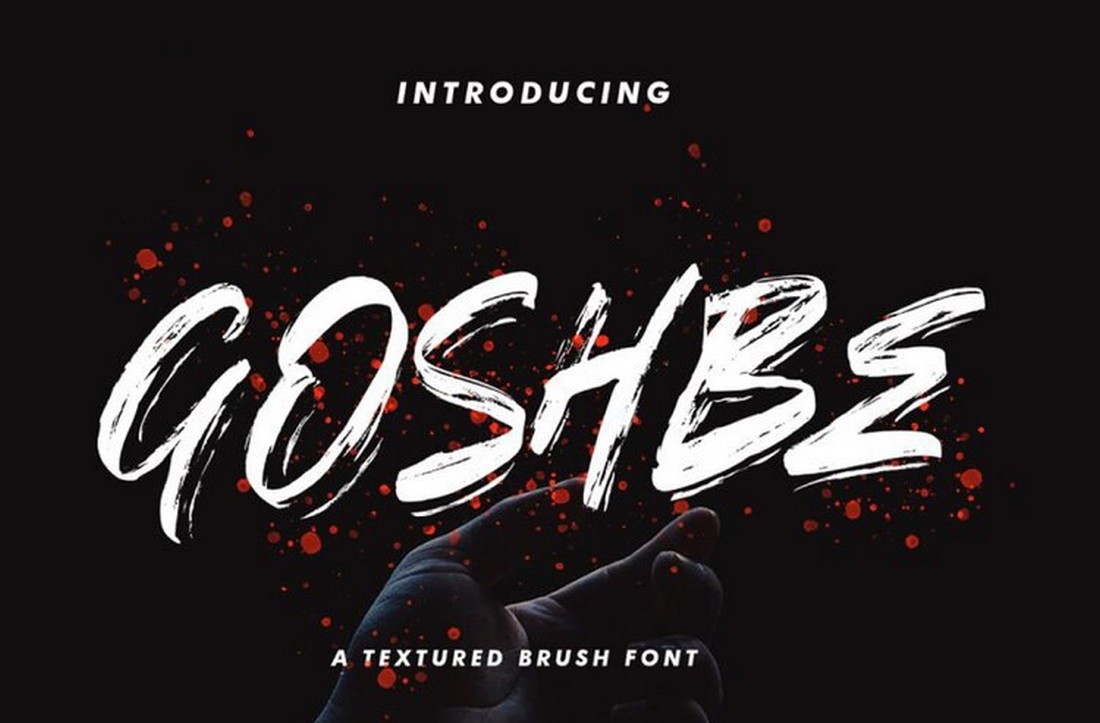 Goshbe-Free-Street-Style-Brush-Font 25+ Free Brush, Script & Hand Lettering Fonts design tips 