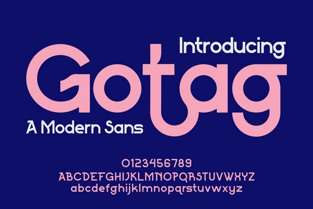 Gotag - Modern Logo Font