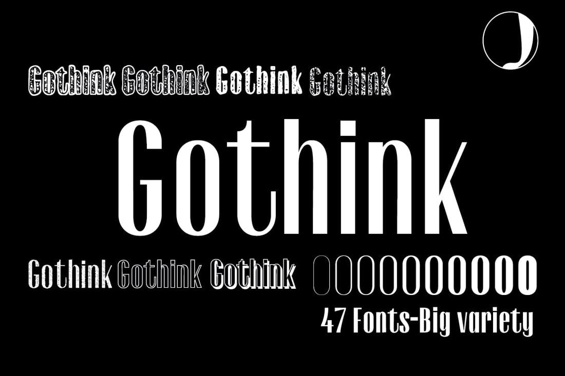 Gothink-40-Gothic-Fonts 40+ Best Gothic Fonts design tips 