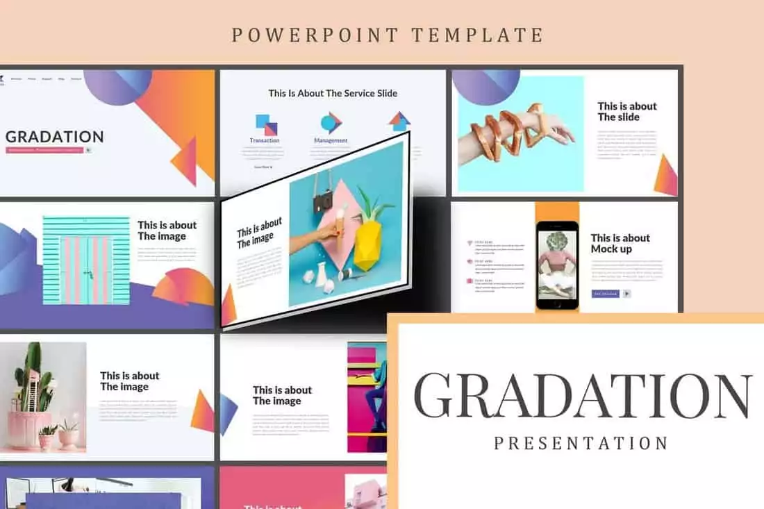 Gradation Presentation Template | Design Shack