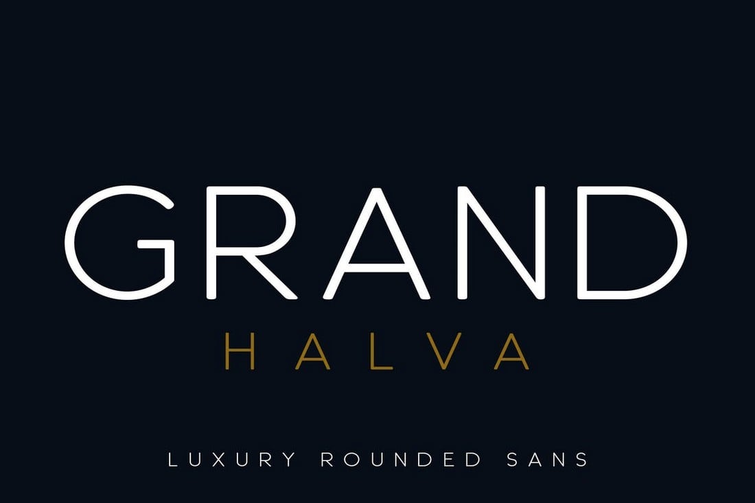 Grand-Halva-Elegant-Rounded-Font 25+ Best Rounded Fonts (Free & Pro) design tips
