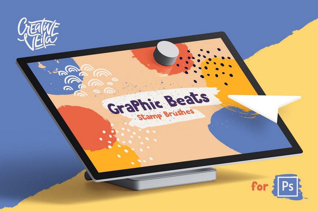 Graphic-Beats-Photoshop-Brushes-1 20+ Best Photoshop Watercolor Brushes design tips 