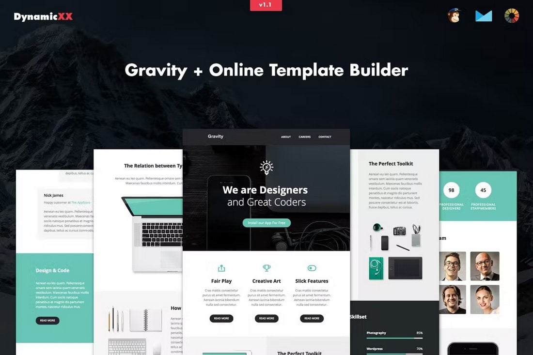 Gravity-Agency-Business-Email-Template 20+ Best Business Email Newsletter Templates (With Modern Responsive Design) design tips  
