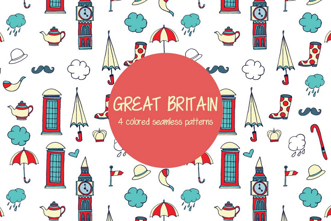 Great-Britain-Vector-Free-Pattern 40+ Best Photoshop Patterns of 2019 (Free & Pro) design tips 