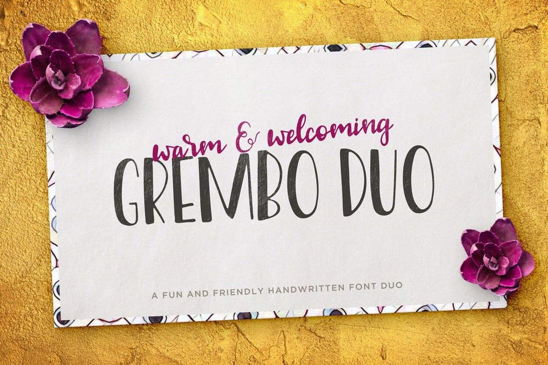 Grembo-Duo-Warm-Friendly-Fonts 25+ Best Friendly & Simple Fonts in 2022 (Free & Premium) design tips 