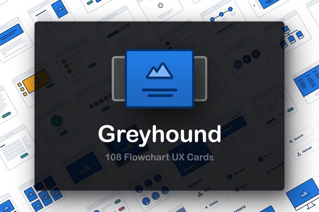 Greyhound-UX-Flowcharts 40+ Best Sketch Templates of 2020 design tips Inspiration|sketch|templates 