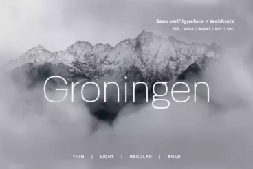 Groningen Modern Clean Fonts