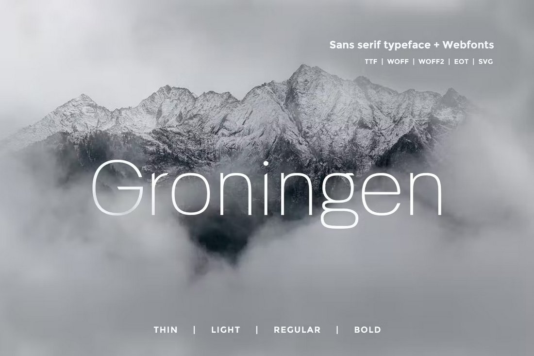 Groningen - Modern Clean Fonts