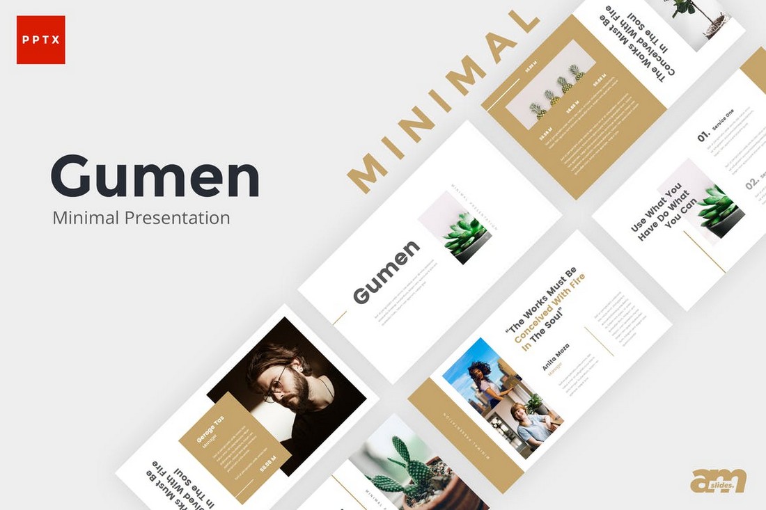 Gumen - Minimal Powerpoint Template