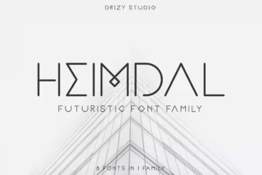 HEIMDAL Futuristic Font Family