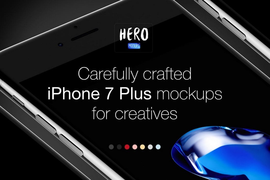 HERO-iPhone-7-Plus-Mockups 20+ Best iPhone 6 + 7 Mockup PSD Templates design tips 