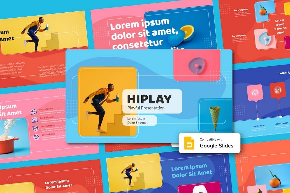 HIPLAY - Playful Cool Google Slides Theme