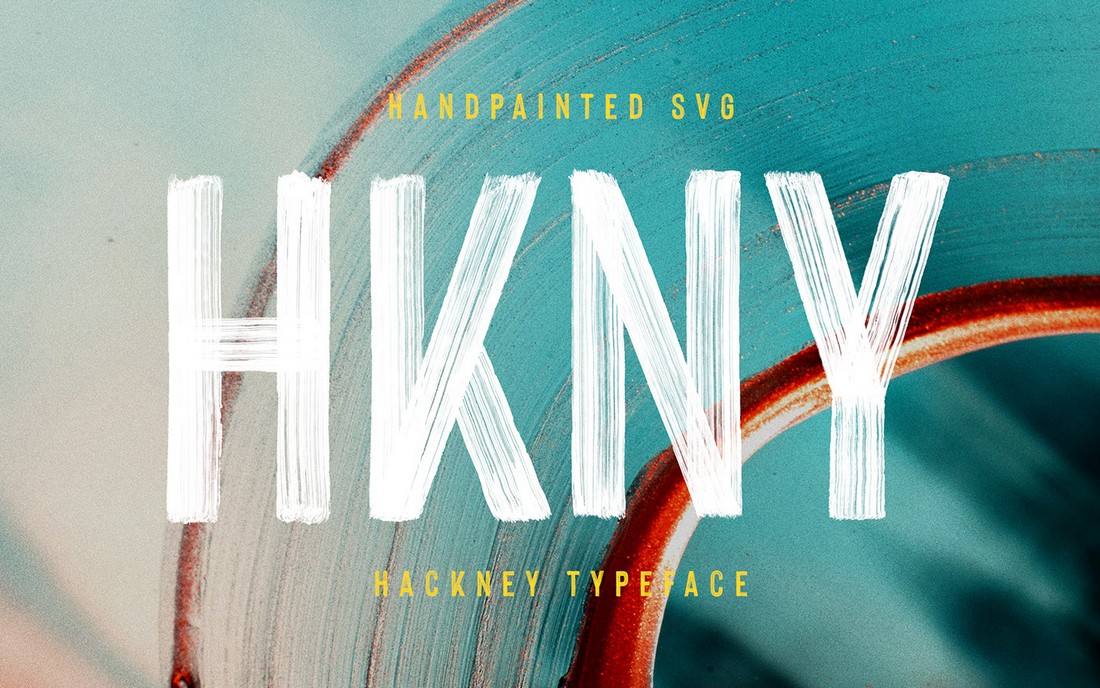 Hackney - Hand-Painted SVG Font