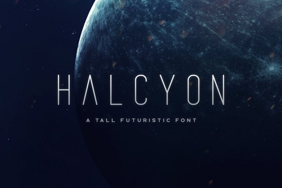 Halcyon - تایپ فوتوریستی گرد