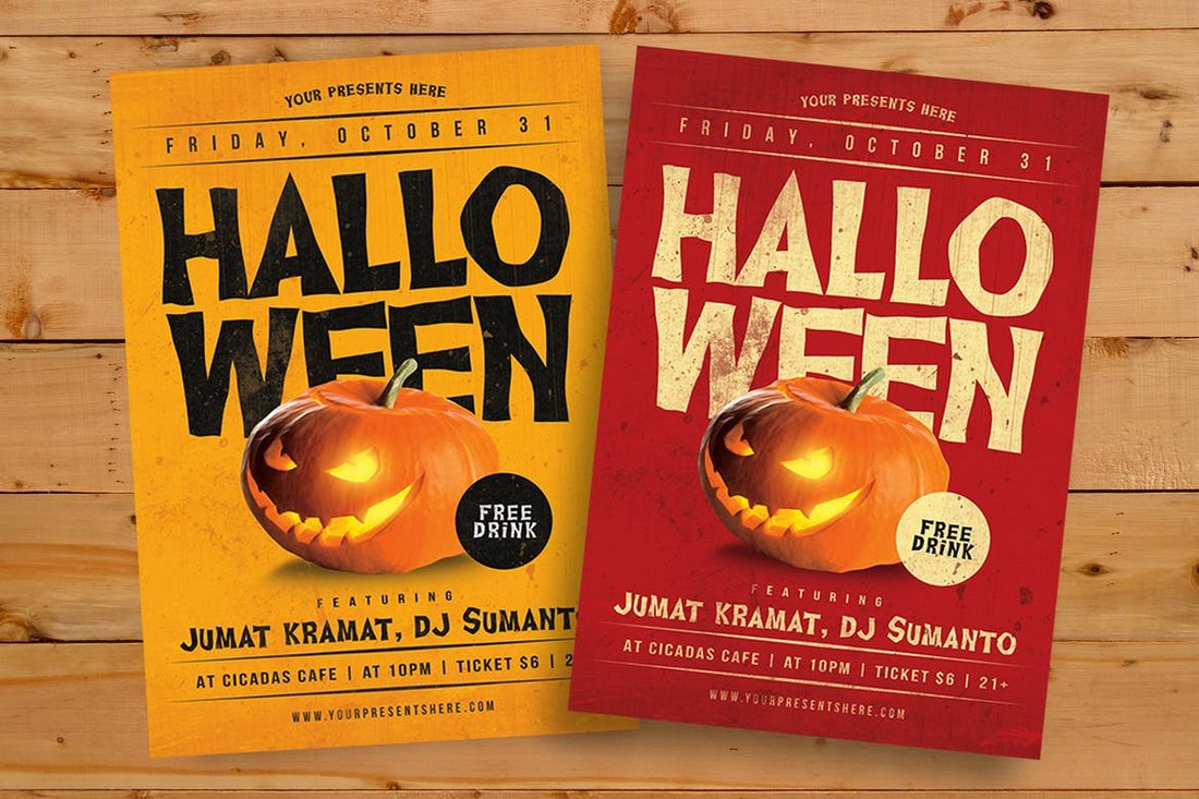 Halloween Flyer Template PSD