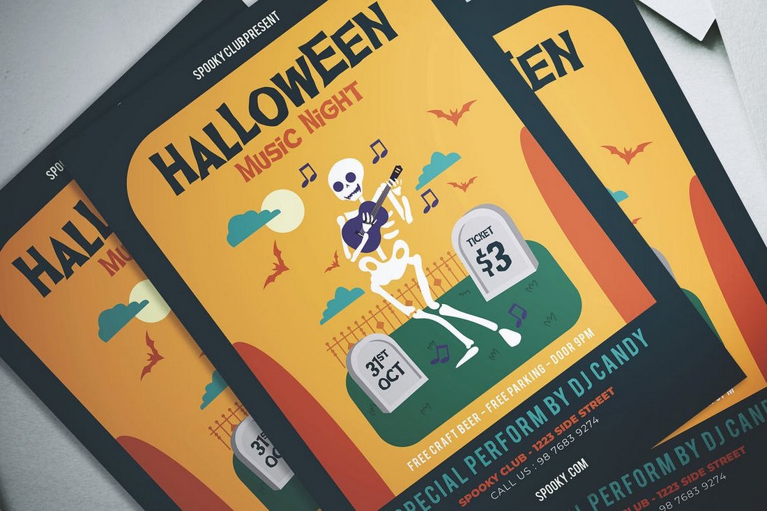 Halloween-Music-Night-Flyer 20+ Halloween Flyer Templates design tips 