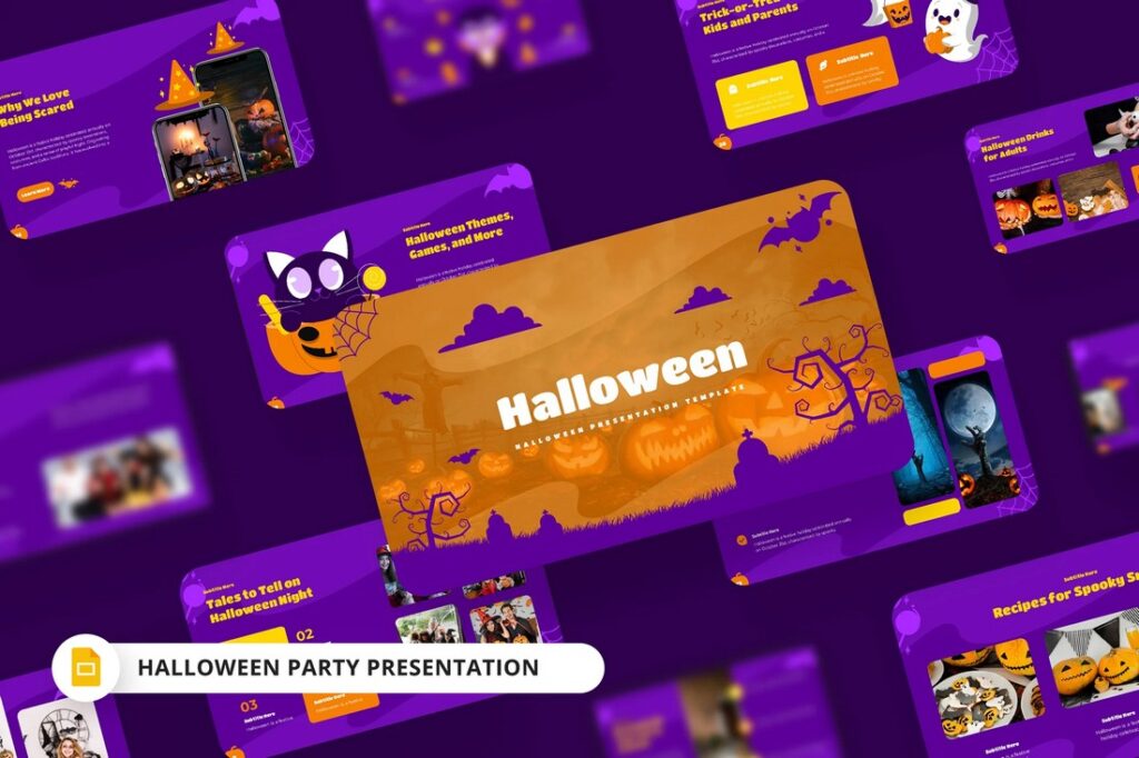 20+ Spooky Halloween Google Slides Templates & Themes