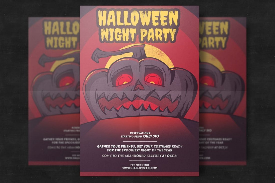 Halloween-Pumpkin-Party-Flyer-Template 20+ Halloween Flyer Templates design tips 