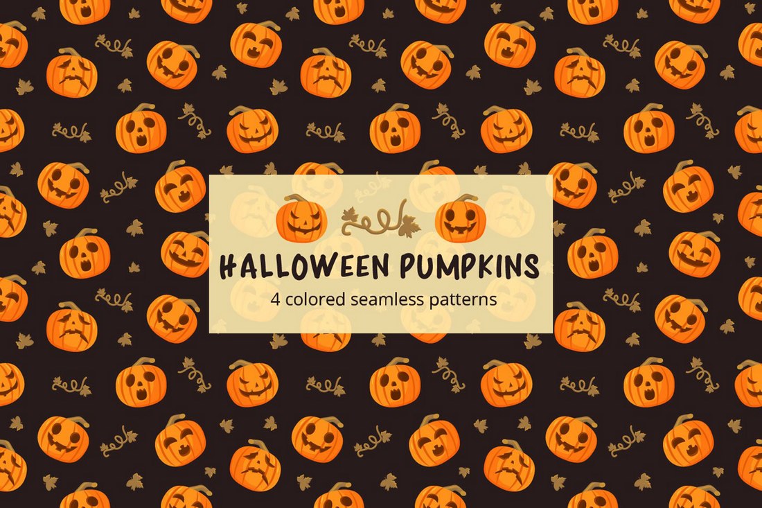 Halloween-Pumpkins-Seamless-Free-Pattern 30+ Best Photoshop Patterns of 2018 (Free & Pro) design tips 