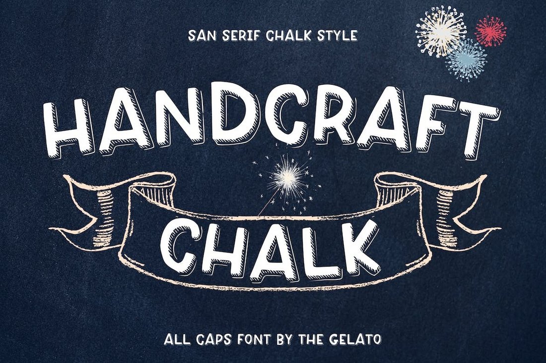 Handcraft Chalk Font for Presentations