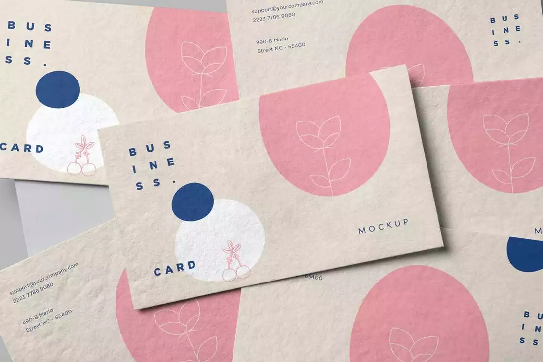 Handmade Paper Visiting Card Mockups | Design Shack